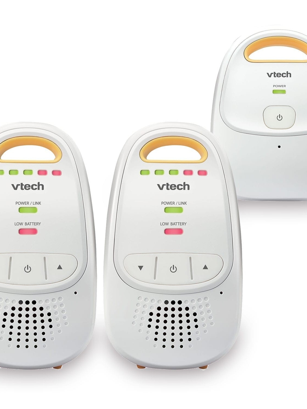 VTech White & Yellow Portable Baby Monitor Duo